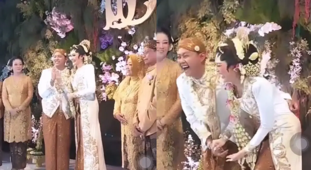 Denny Caknan resmi menikahi Happy Asmara di Madiun, Jumat 7 Juli 2023 malam. (Sumber : Instagram @rinjani.ja)