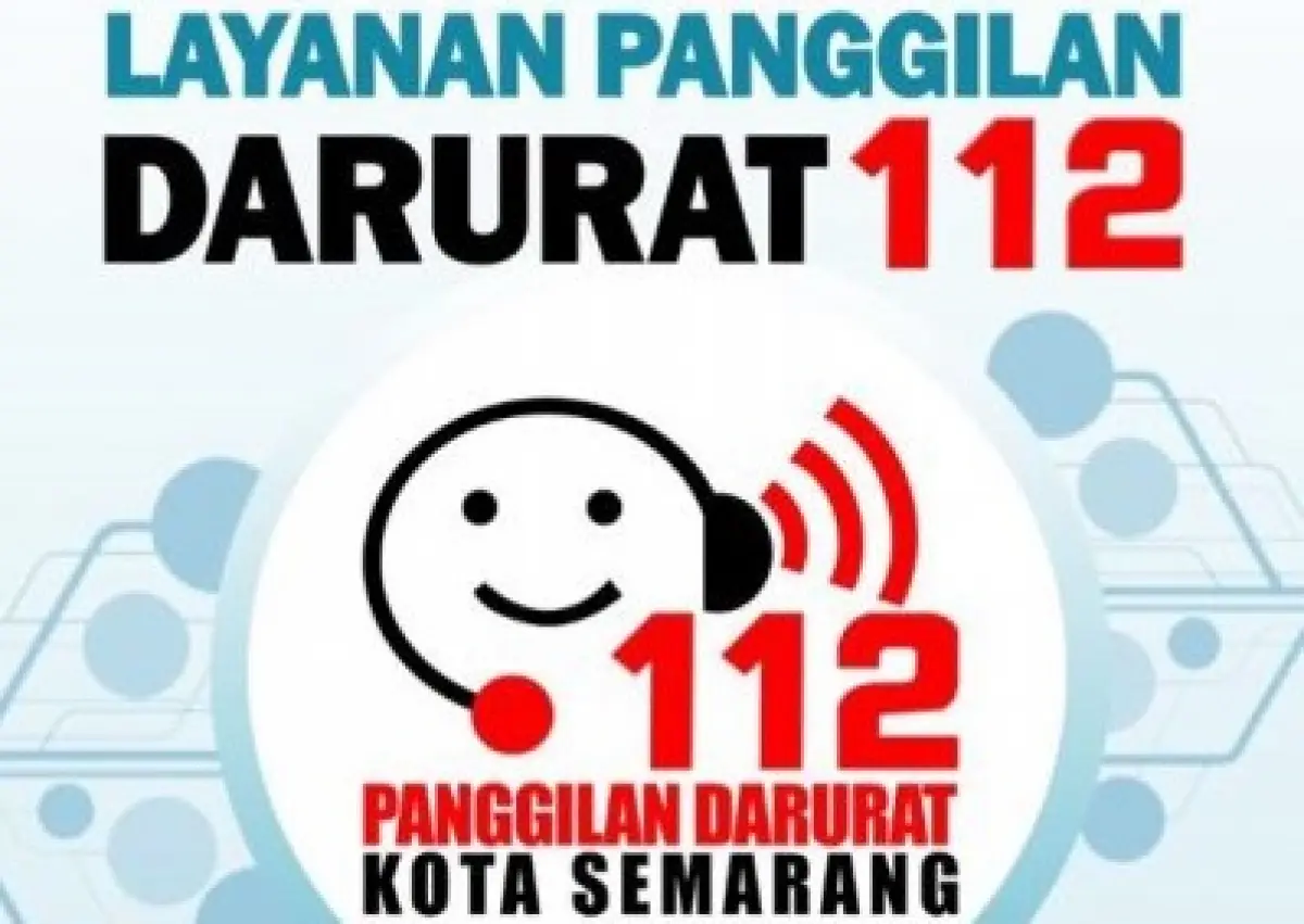 Pemerintah Kota Semarang menyediakan layanan gawat darurat, masyarakat cukup menelepon ke 112, gratis lho! (Sumber : semarangkota.go.id)
