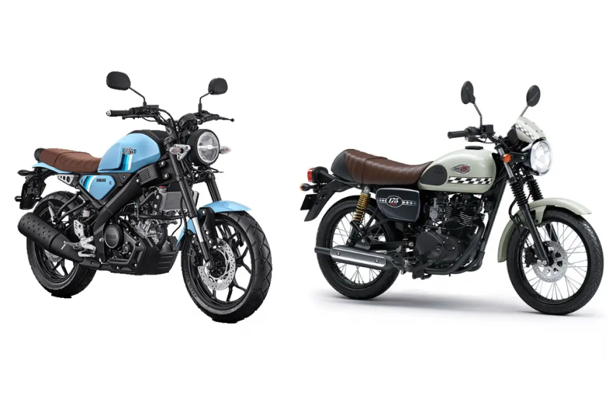 Duel Motor Retro Populer di Indonesia Yamaha XSR 155 vs Kawasaki W175. (Sumber : Yamaha-motor.co.id & kawasaki-motor.co.id)