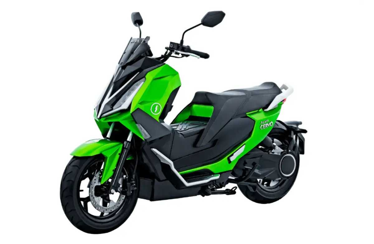 Harga, spesifikasi, dnan fitur unggulan Sepeda Motor Listrik Alva Cervo (Sumber : alvaauto.com)
