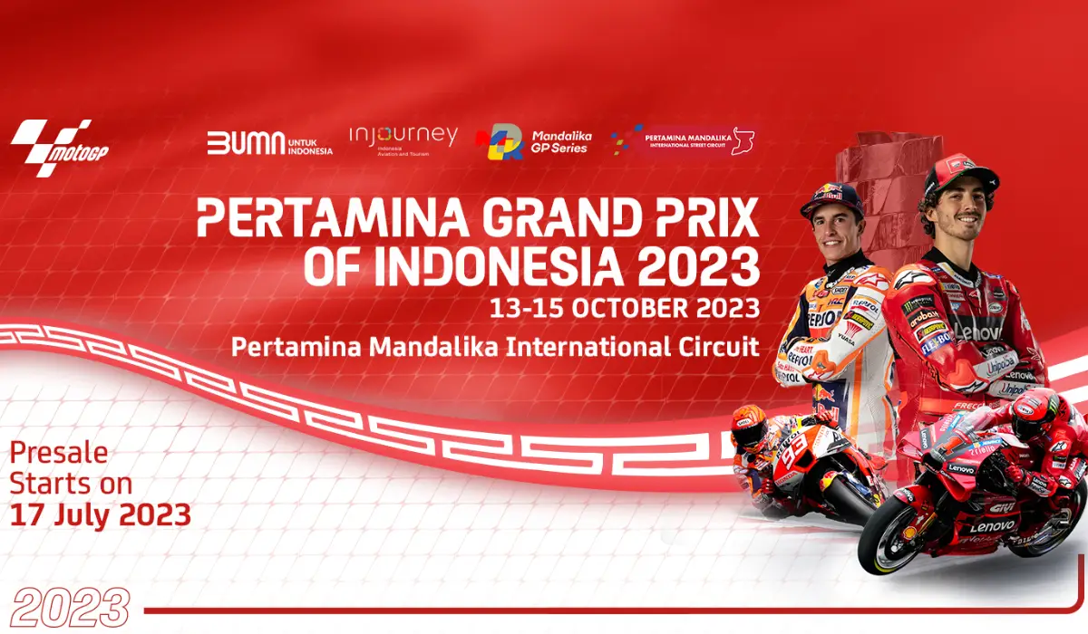 Tiket presale MotoGP Mandalika 2023 mulai dijual hari ini, periksa jadwal dan harganya! (Sumber : themandalikagp.com)