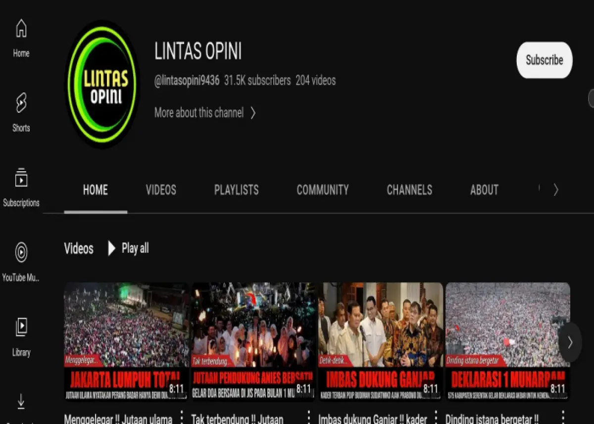 Tangkapan layar akun yang mengunggah narasi bahwa Ganjar Pranowo mendapatkan azab setelah fitnah Anies Baswedan.