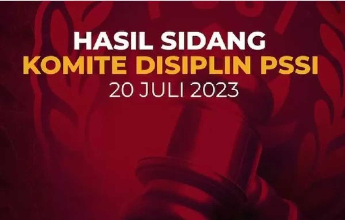 Hasil sidang Komite Disiplin PSSI (Sumber : instagram @pssi)