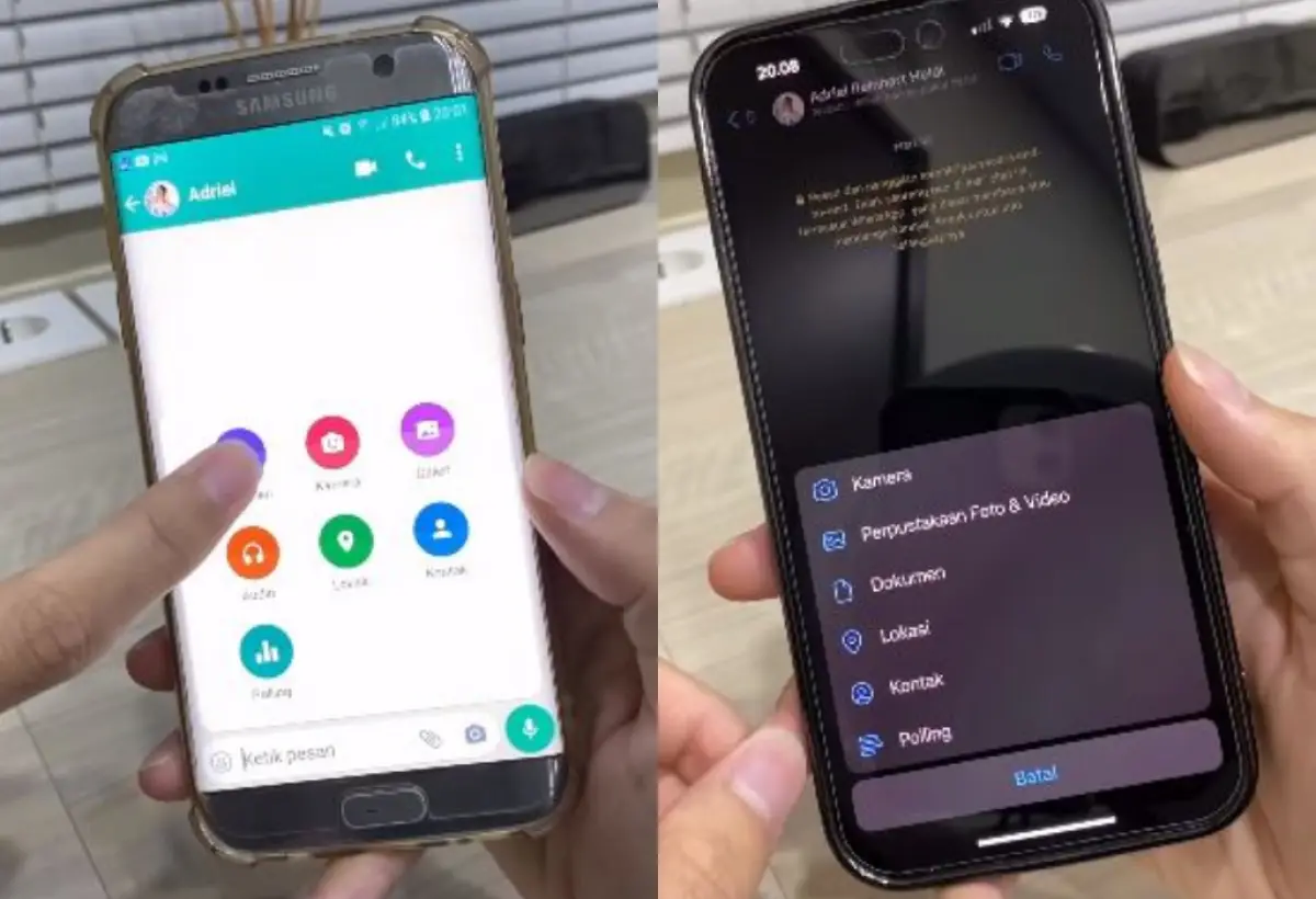 Tangkapan layar Cara Kirim Foto di WhatsApp Supaya Tidak Pecah Atau dengan Resolusi Asli (Sumber : instagram.com/adrielreith)