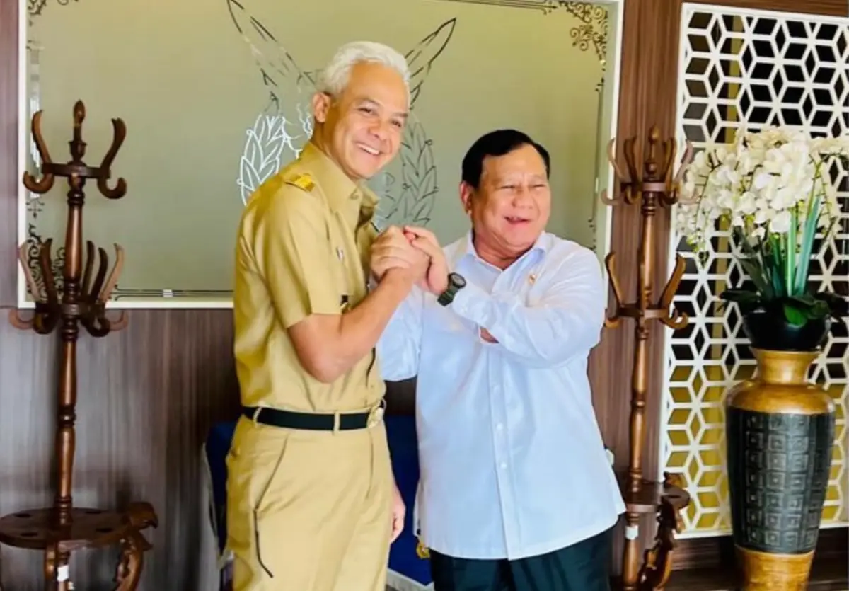 Ganjar membagikan potret kebersamaan dengan Prabowo melalui laman Instagramnya, Senin 24 Juli 2023. (Sumber : Instagram @ganjar_pranowo)