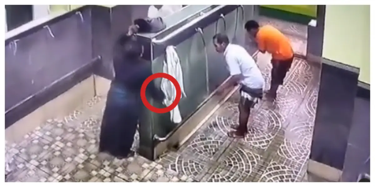 Waspada! Viral maling ponsel pura-pura wudu di masjid, aksinya terekam CCTV (Sumber : Waspada! Viral maling ponsel pura-pura wudu di masjid, aksinya terekam CCTV)