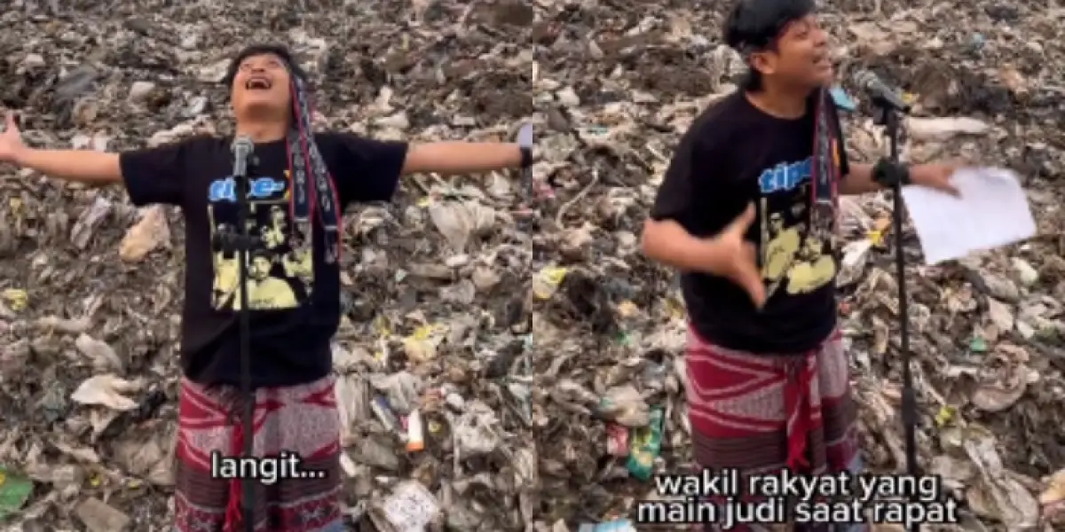 Egi Haw, komika yang sindir Cinta Mega lewat puisi Candy Crush (Sumber : Twitter/@egiargians)