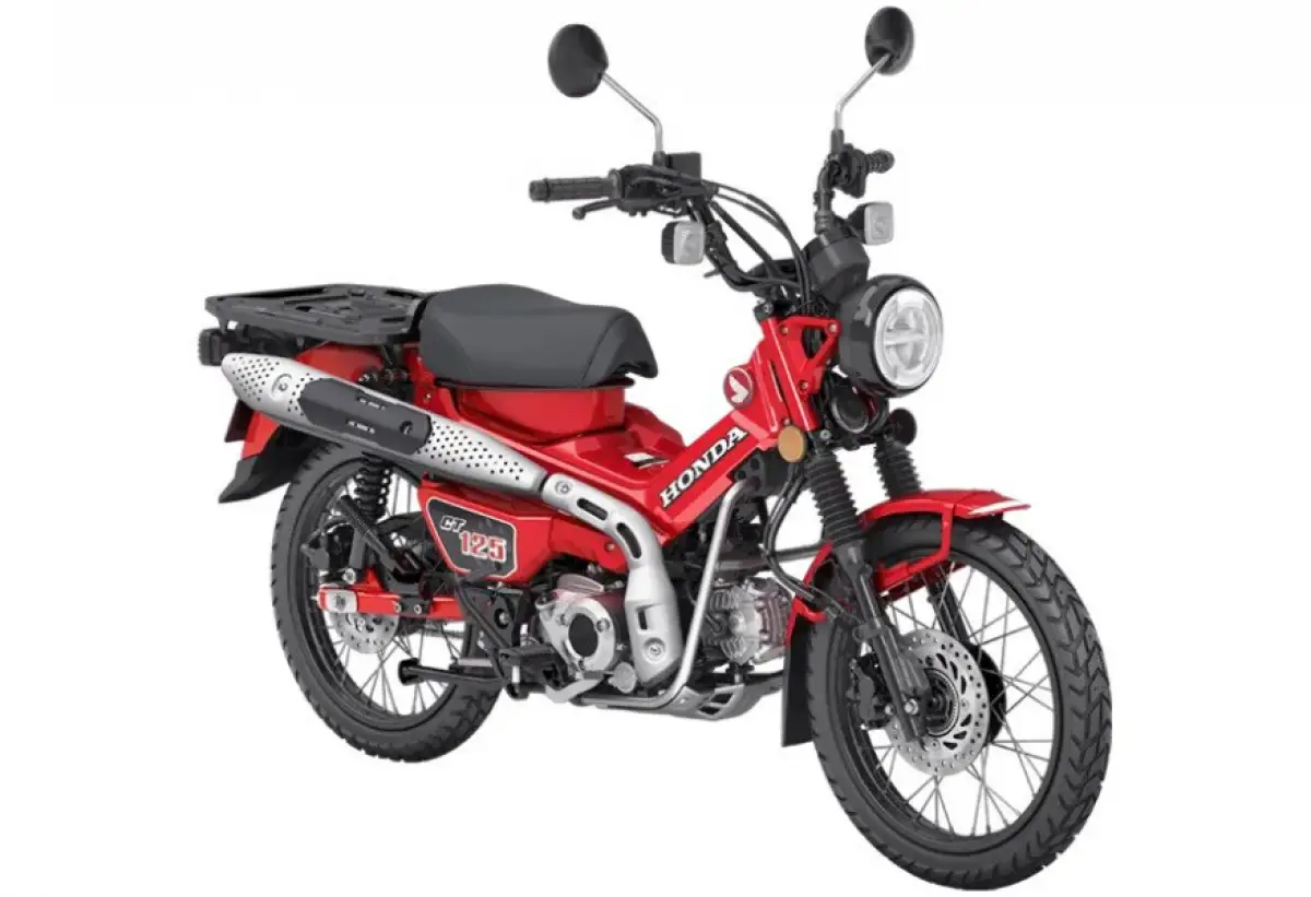 Spesifikasi dan harga Honda CT125, sepeda motor bebek trekking yang ikonik. (Sumber : astra-honda.com)