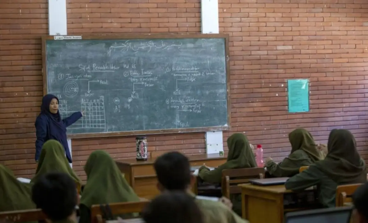 Proses KBM di Al Zaytun tetap berjalan (Sumber : Kompas TV)