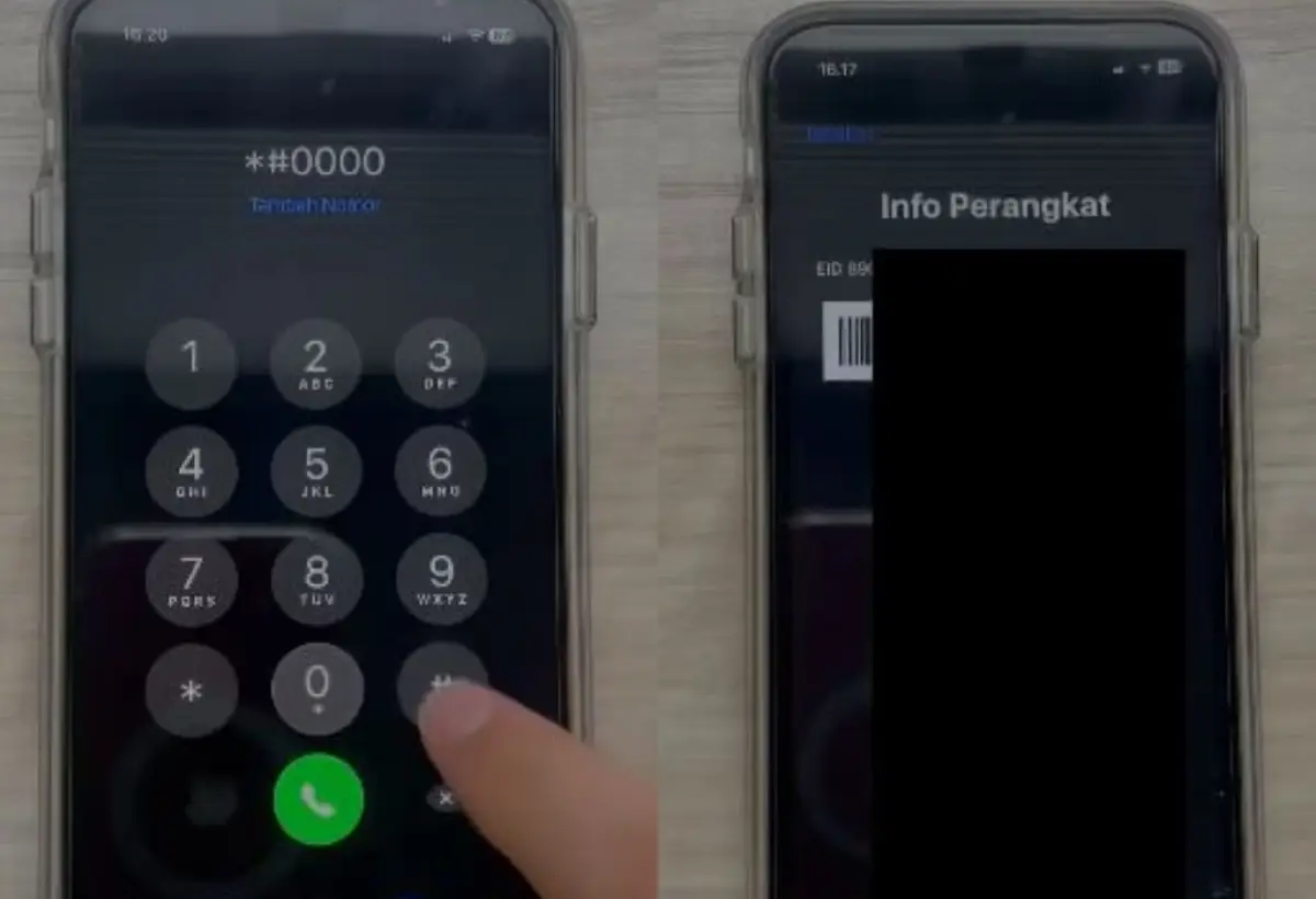 Tangkapan layar cara cek iPhone Anda asli dan legal atau tidak (Sumber : instagram.com/adrielreith)