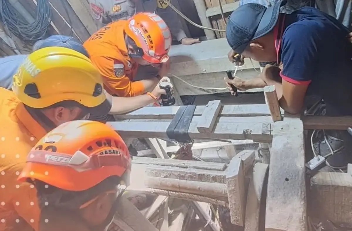 Evakuasi 8 penambang di tambang emas ilegal Banyumas terdapat banyak kendala, Sabtu 29 Juli 2023. (Sumber : Basarnas Cilacap)