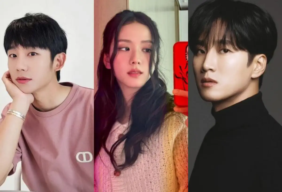 Jung Hae In Langsung Ditanya Wartawan di Interview DP 2, Sebut Tidak Tahu Soal Hubungan Jisoo dan Ahn Bo Hyun? (Sumber : kolase foto instagram @junghaein_official @sooyaaa__ @bohyunahn.br)