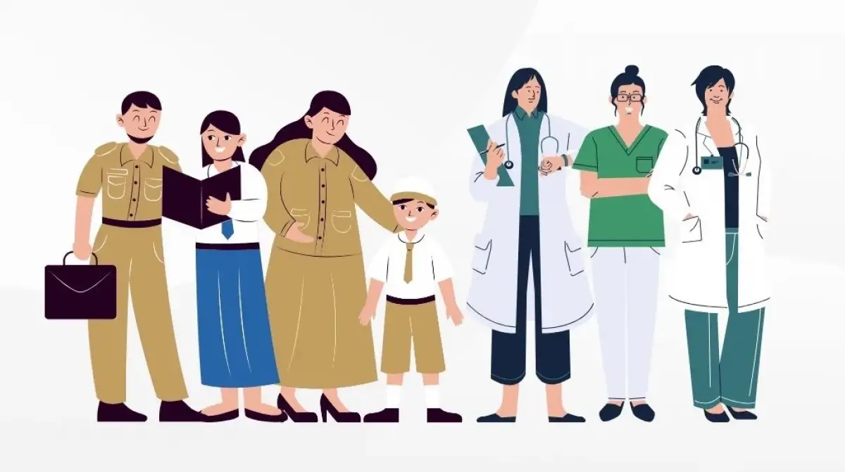 Informasi daftar gaji PPPK Tenaga Kesehatan berdasarkan golongan. (Sumber : Instagram @bkngoidofficial)