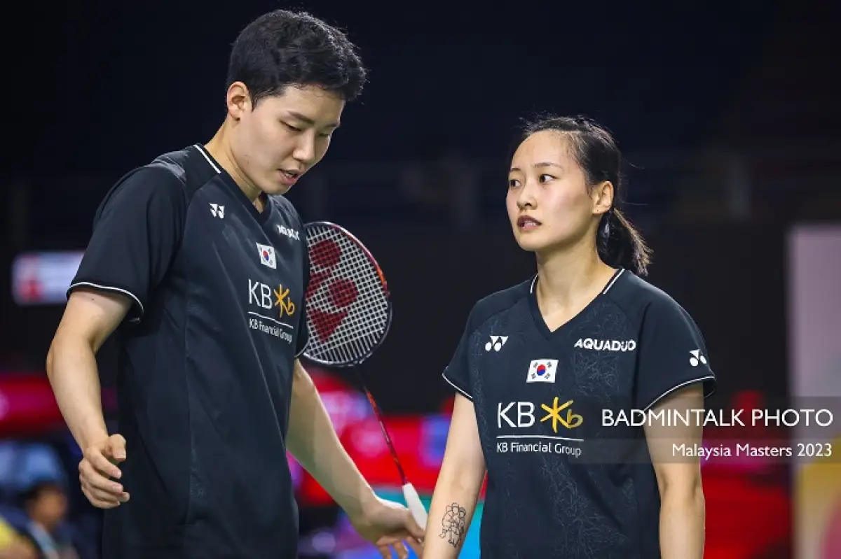 Pasangan ganda campuran Korea Selatan, Seo Seung Jae/Chae Yu Jung. (Sumber : Badmi)