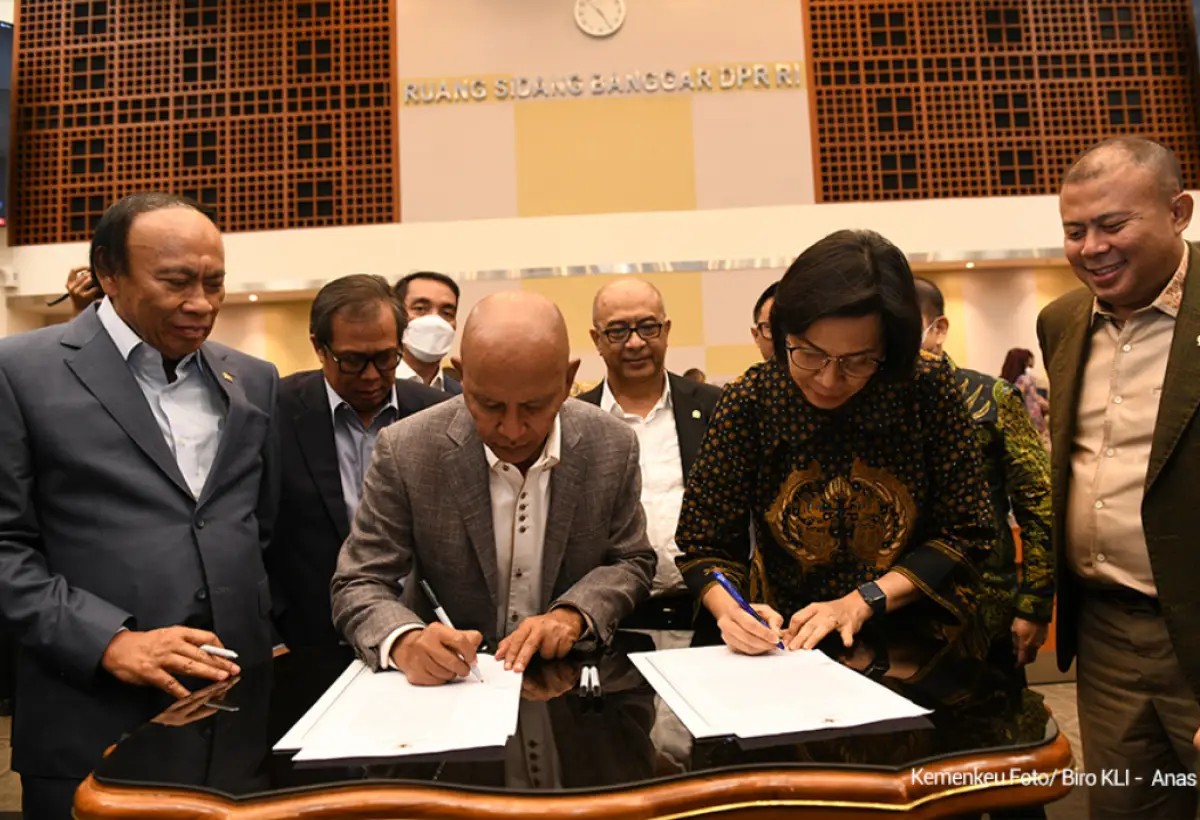 Ilustrasi | Sri Mulyani mengungkapkan Presiden Jokowi bakal umumkan kenaikan gaji PNS pada 16 Agustus 2023. (Sumber : Dok. DPR RI)