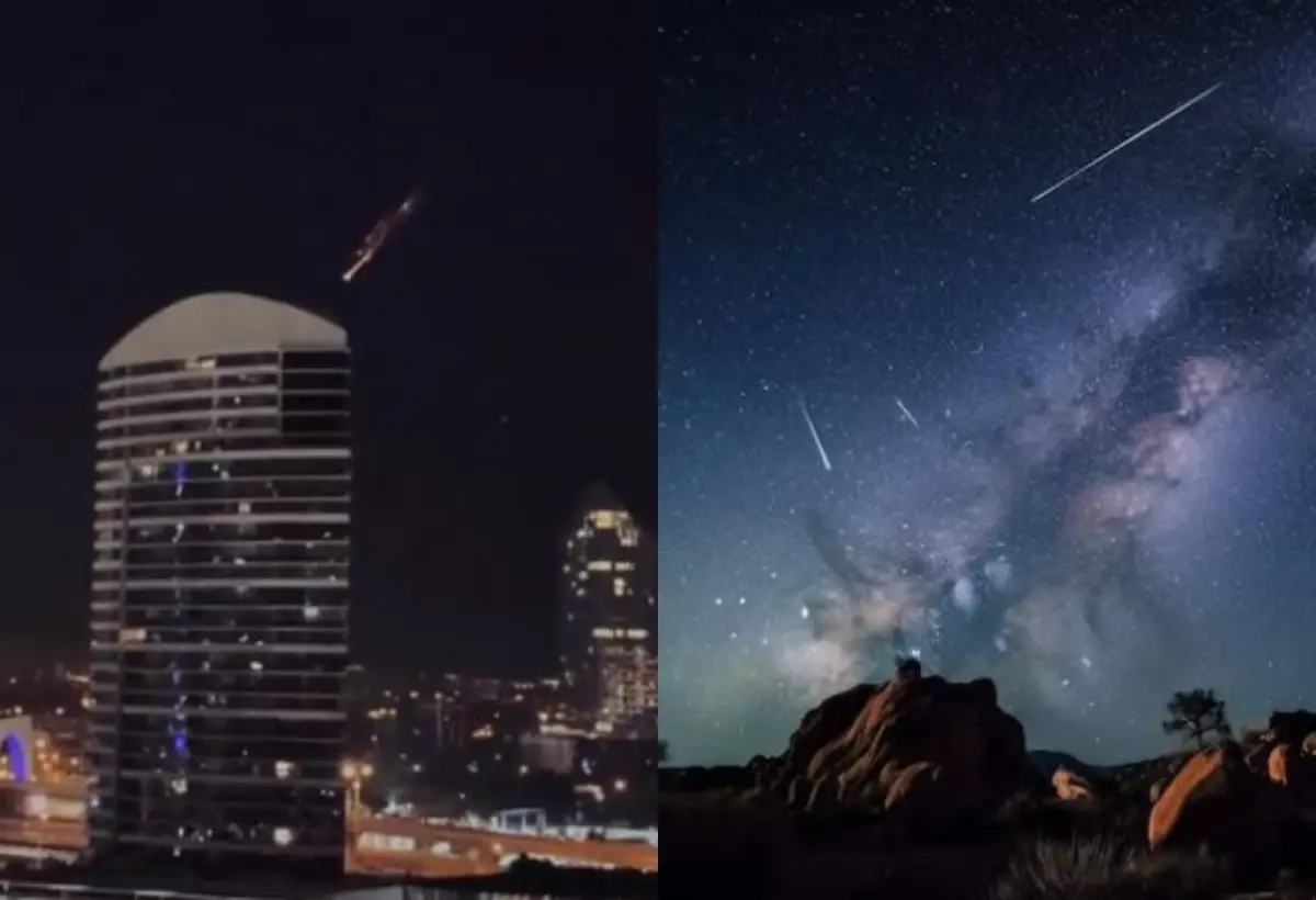 Catat Tanggal dan Jam Terjadinya Hujan Meteor Perseid di Langit Indonesia (Sumber : Kolase foto Freepik dan instagram.com/fhd_vn)