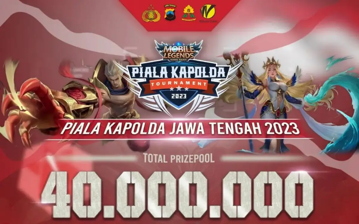 Turnamen Mobile Legends Piala Kapolda Jateng 2023, pendaftaran dibuka hingga 10 September 2023. (Sumber : Instagram @pialakapoldamlbb)