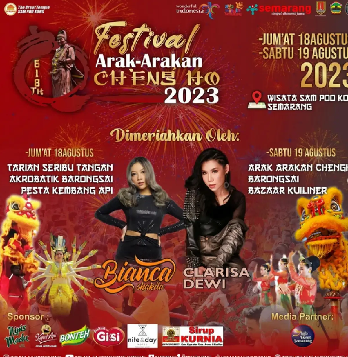 Festival Arak-Arakan Cheng Ho 2023 di Sam Poo Kong Semarang Bakal Meriahkan HUT RI ke-78, Catat Tanggalnya! (Sumber : Instagram/@wisata.sampookong)