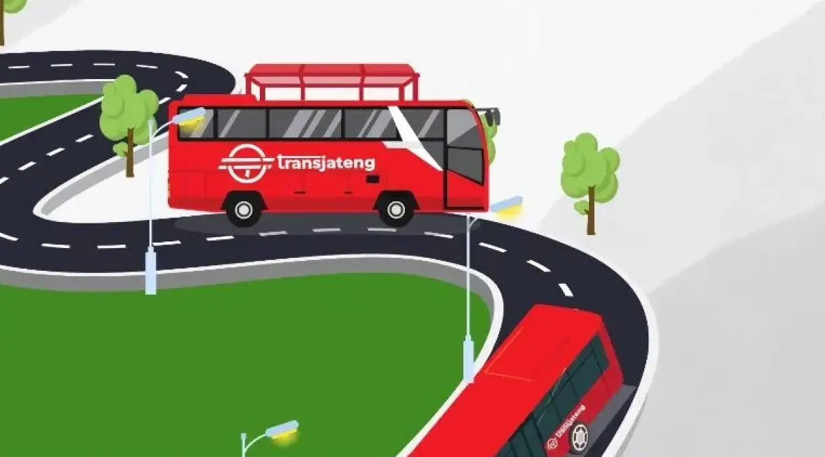 Kini naik bus Trans Jateng bisa bayar pakai QRIS. (Sumber : Instagram @brttransjateng)