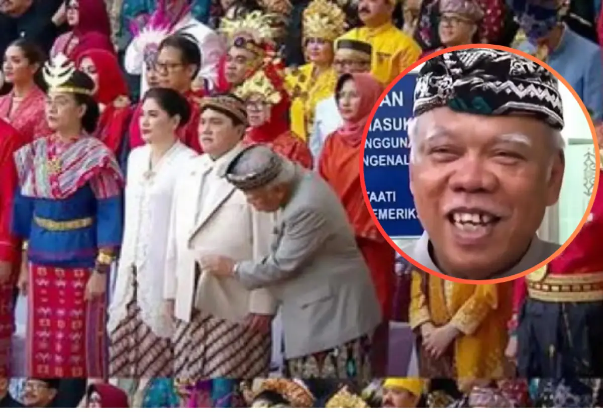 Akhirnya Menteri Basuki Hadimuljono Beberkan Alasan Singkap Baju Erick Tohir Saat Upacara di Istana