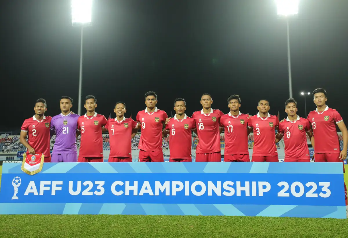 Timnas Indonesia melaju ke babak Semifinal Piala AFF U-23 2023 melawan juara Grup A, Thailand. (Sumber : Dok. PSSI)