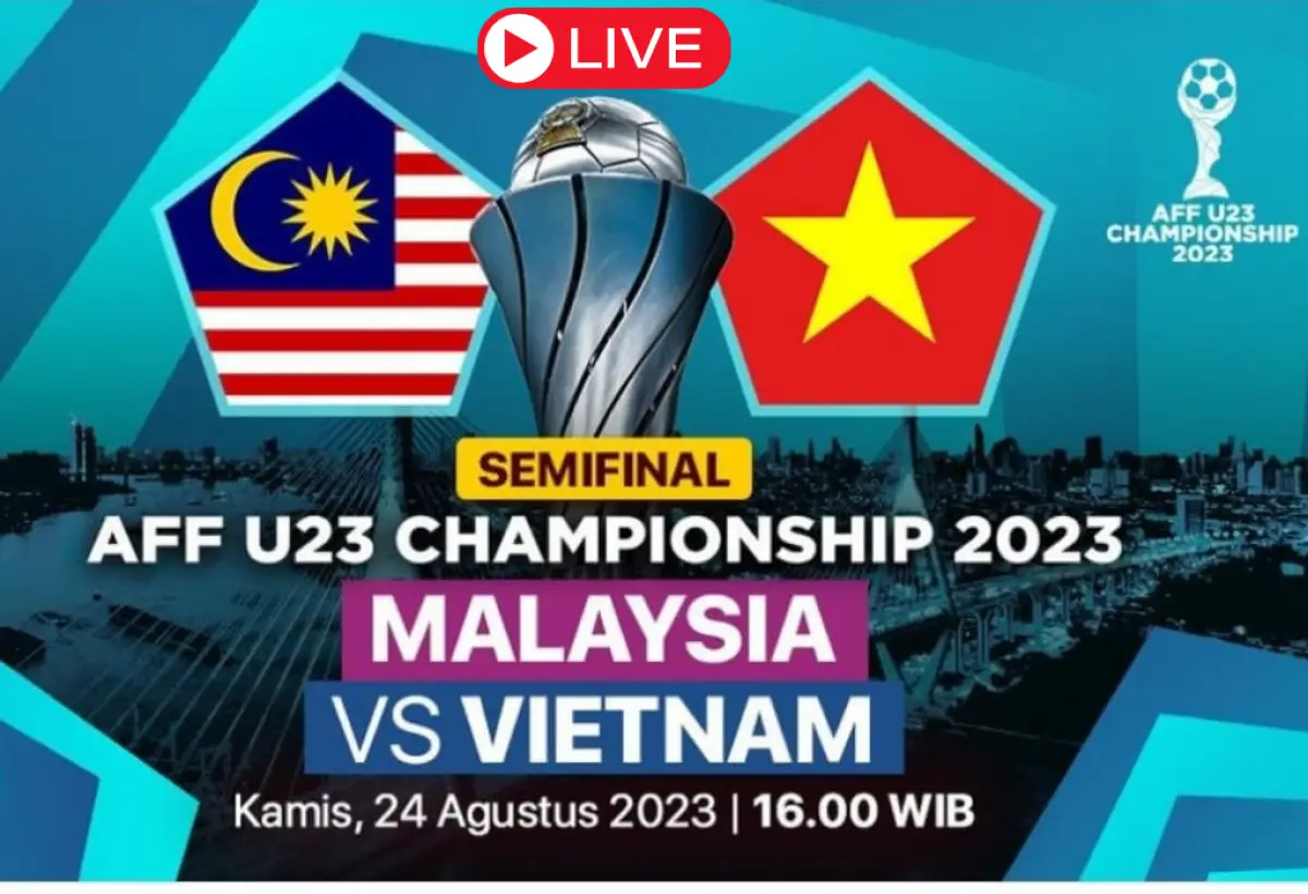 LINK LIVE STREAMING Vietnam vs Malaysia Semifinal Piala AFF U-23 2023 (Sumber : Vidio.com)