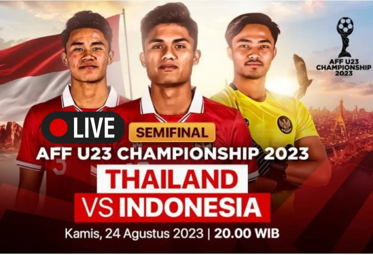 LINK LIVE STREAMING Thailand vs Indonesia Semifinal AFF U-23 2023 (Sumber : Vidio.com)