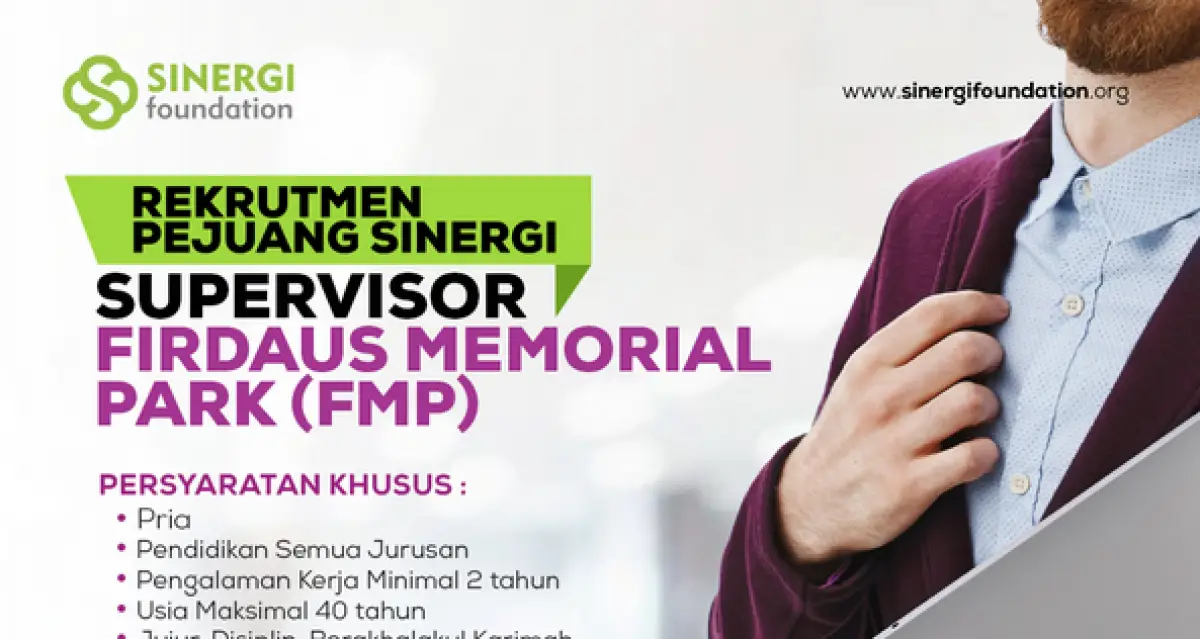 Lowongan kerja Sinergi Foundation (Sumber : Instagram/@sinergifoundation)