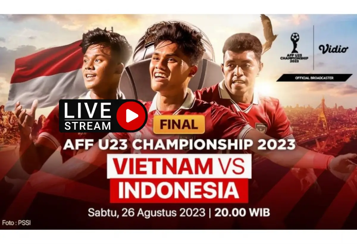 Link Streaming Resmi Indonesia vs Vietnam Final Piala AFF U-23 2023 Malam Ini (Sumber : Vidio.com)