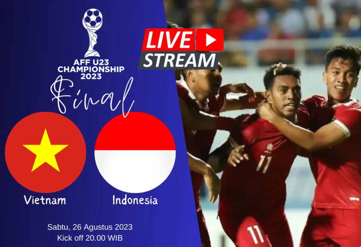 Live skor final Piala AFF U23 2023 Indonesia vs Vietnam, Sabtu 26 Agustus malam ini. (Sumber : Infosemarang.com)