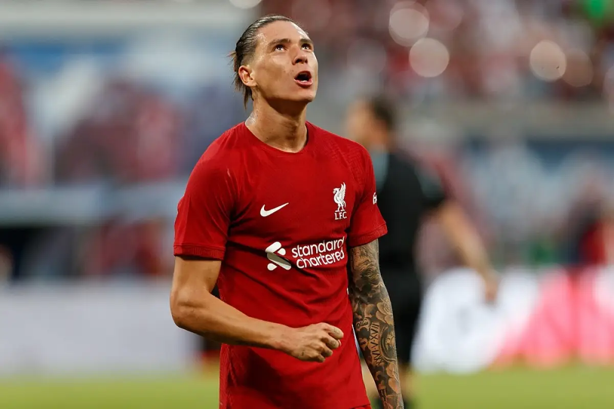 Darwin Nunez menjadi penyelamat Liverpool saat berhadapan dengan Newcastle United di lanjutan Liga Inggris, Minggu, 27 Agustus 2023.