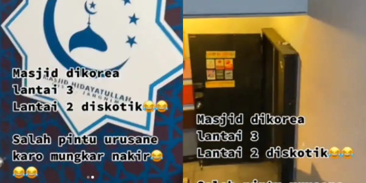 Viral Masjid di Korea Selatan Ada di Lantai 3, Lantai 2 Ternyata Diskotik, Publik: Kalau Indonesia Ada Udah Didemo (Sumber : Instagram/@infounikid)
