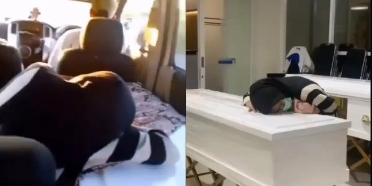 Momen Pilu Calon Tunangan Pemuda Aceh Peluk Peti Jenazah Imam Masykur, Batal Nikah Usai Kekasihnya Dibunuh Paspampres (Sumber : Instagram/@acehworldtimenews)