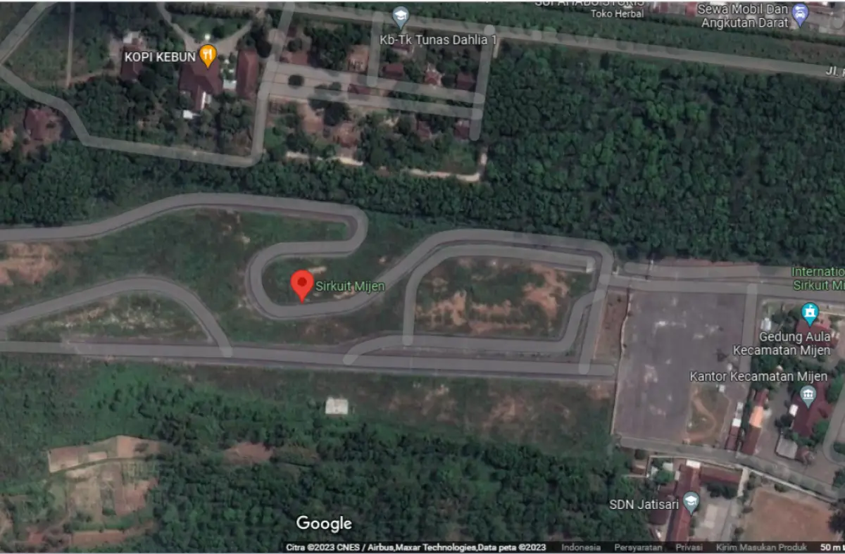 Dispora Kota Semarang sebut bakal rehab sirkuit Mijen. (Sumber : Google Maps)