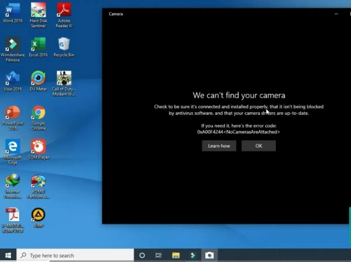 Cara mengatasi permasalahan kamera laptop dan webcam PC (Sumber : YouTube HTC)