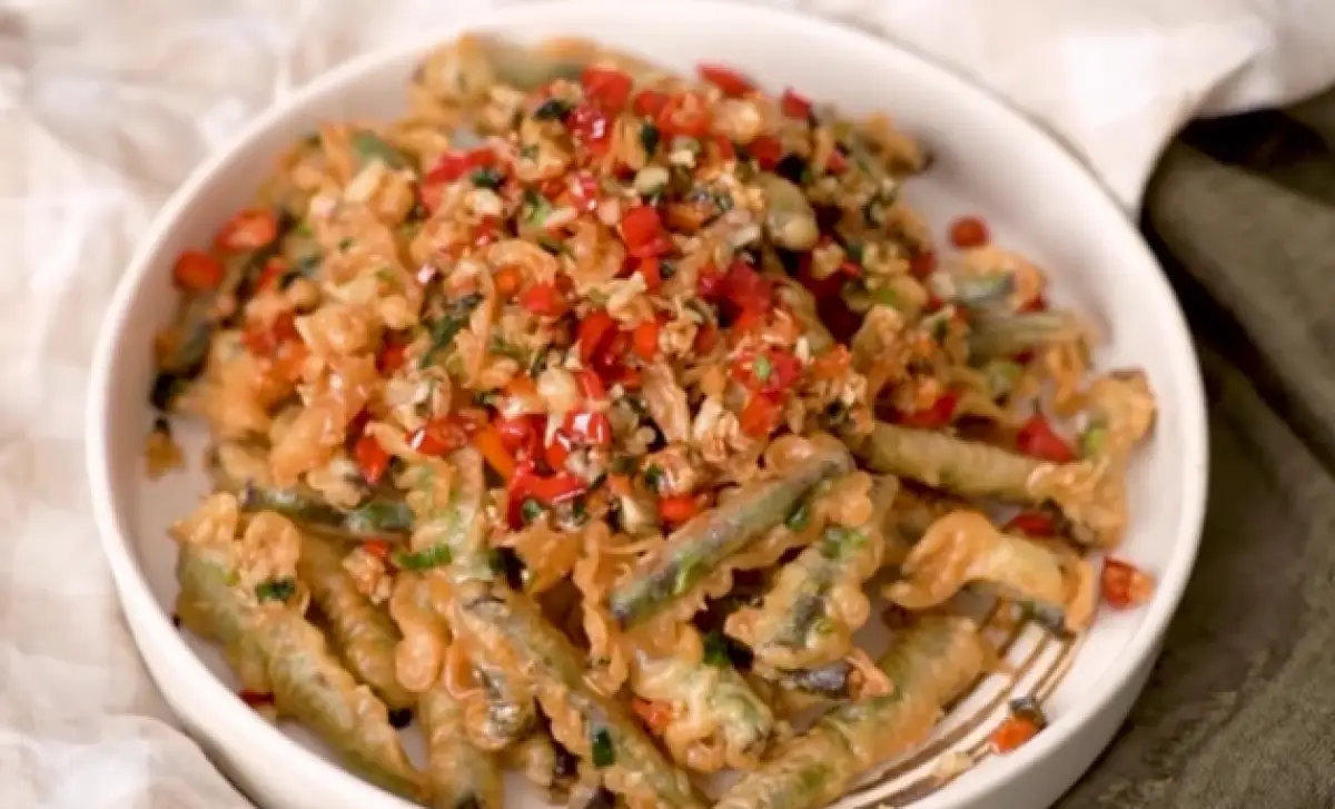 Resep buncis cabai garam dari Chef Ade Koerniawan. (Sumber : Instagram @adekoerniawan_s)