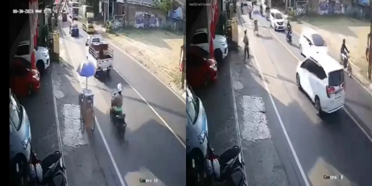 Geger Penjual Ditinggal Gerobak Cilok Putar Balik dan Jalan Sendiri, Warganet: Coba Diomongin Baik-baik (Sumber : Instagram/@net2netnews)