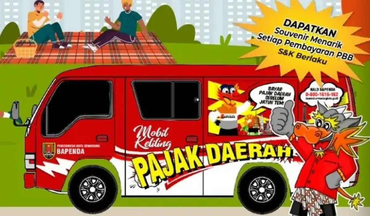 Jadwal mobil keliling Pakde Semar Minggu 3 September 2023 hari ini, warga yang ingin bayar PBB bisa datang ke Mangunharjo, Tembalang. (Sumber : Bapenda Kota Semarang)