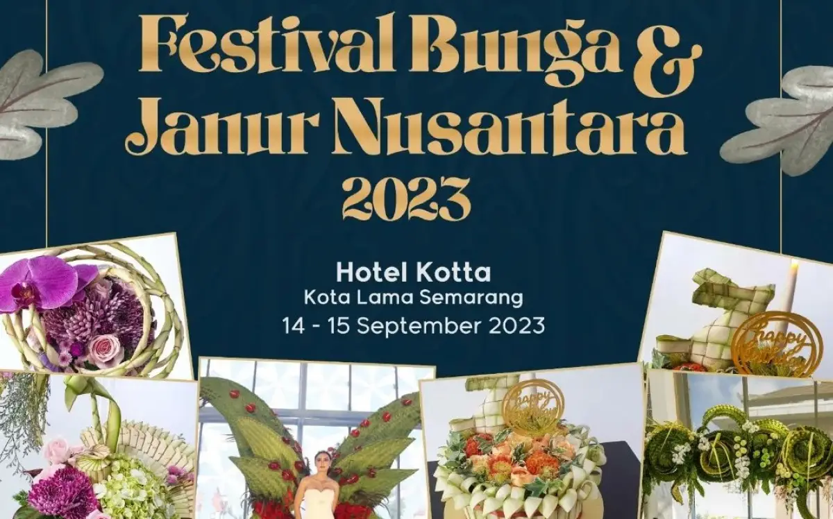 Festival Bunga & Janur Nusantara 14-15 September 2023 di kawasan Kota Lama Semarang. (Sumber : Instagram @festivalkotalama.smg)
