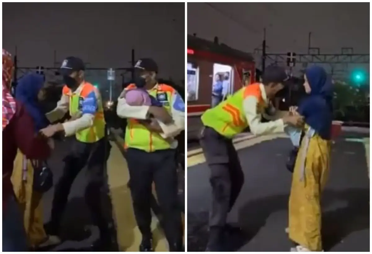 Seorang Ibu diduga hampir lempat bayinya ke Rel Kereta (Sumber : instagram.com/undercover.id)