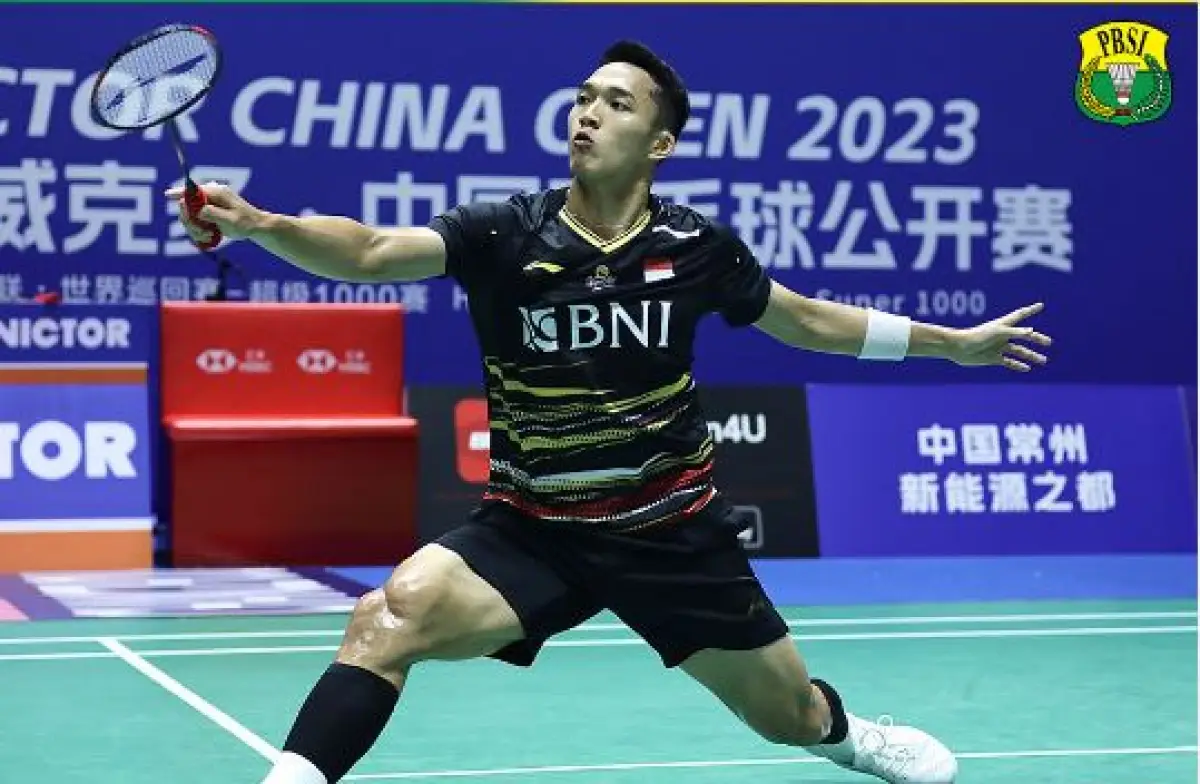 Jonatan Christie, salah satu wakil Indonesia yang lolos ke babak 16 besar China Open 2023 hari ini. (Sumber : instagram.com/badminton.ina)