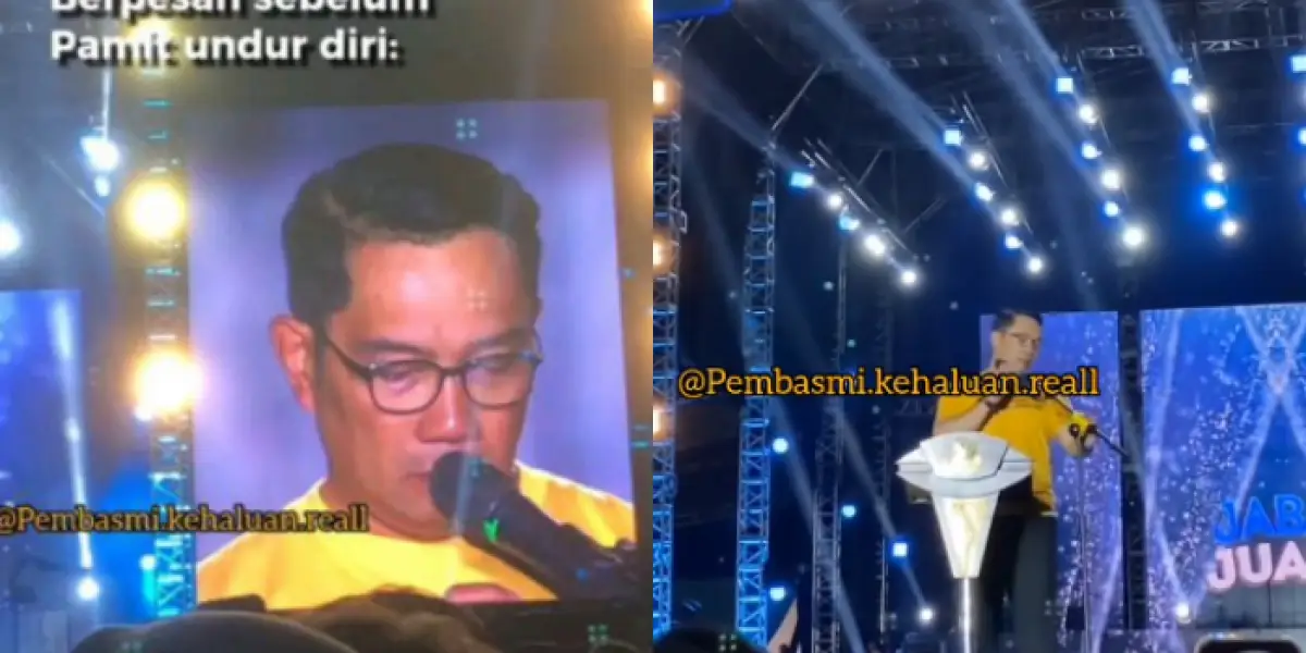 Ridwan Kamil pamit dari jabatan Gubernur Jawa Barat (Sumber : Instagram/@lambegosiip)
