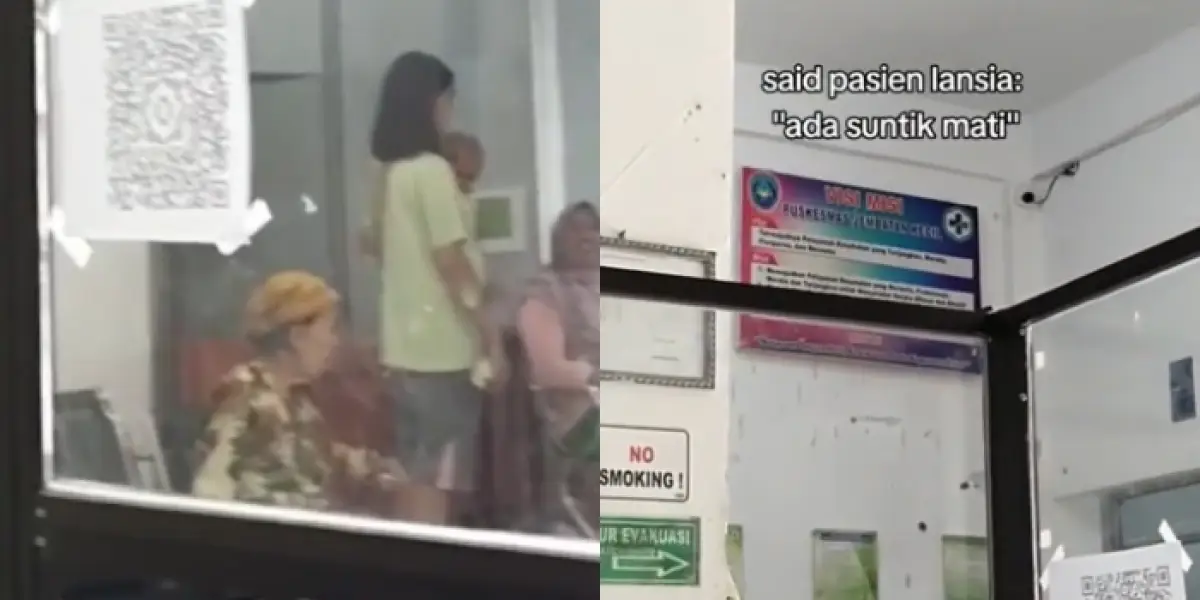 Sendirian ke Puskesmas Tanya Ada Suntik Mati, Video Nenek-nenek Ini Bikin Sedih Warganet (Sumber : Twitter/@sosmedkeras)