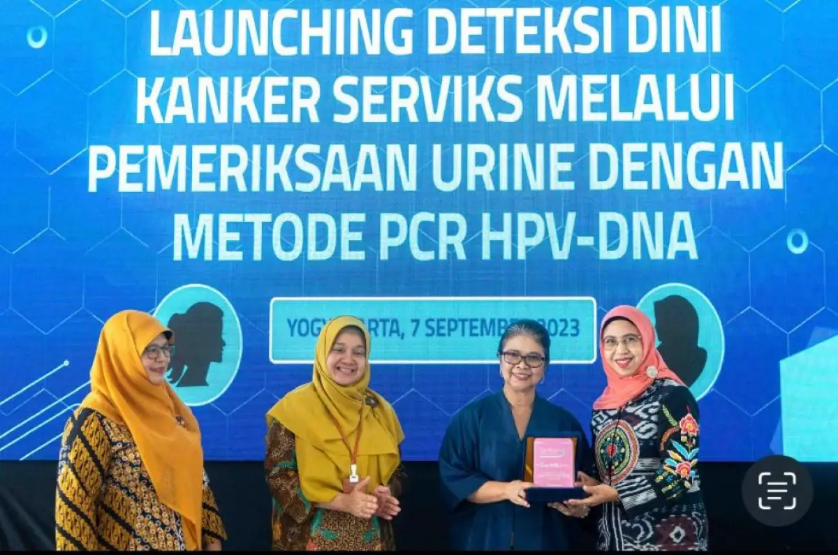 Peluncuran program pemeriksaan urine dengan metode PCR HPV-DNA di Balai Laboratorium Kesehatan dan Kalibrasi (BLKK) DIY.