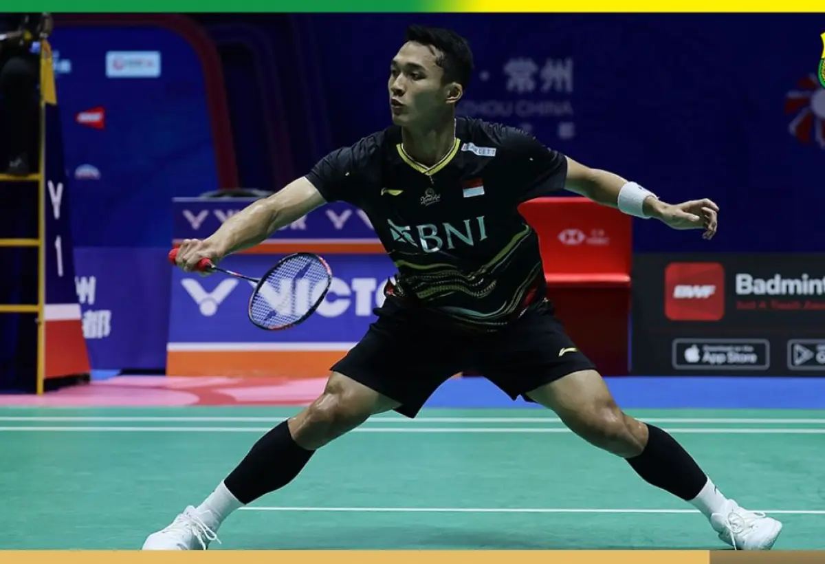 Jonatan Christie kalah dari Viktor Axelsen, dengan skor akhir 17-21 dan 14-21. (Sumber : Instagram/badminton.ina)