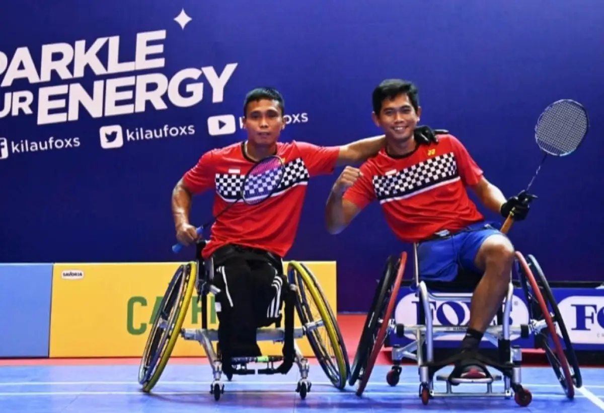 Atlet Para-bulu tangkis Indonesia borong 12 gelar juara dalam FOX’S Indonesia Para Badminton International 2023 . (Sumber : Kemenpora)