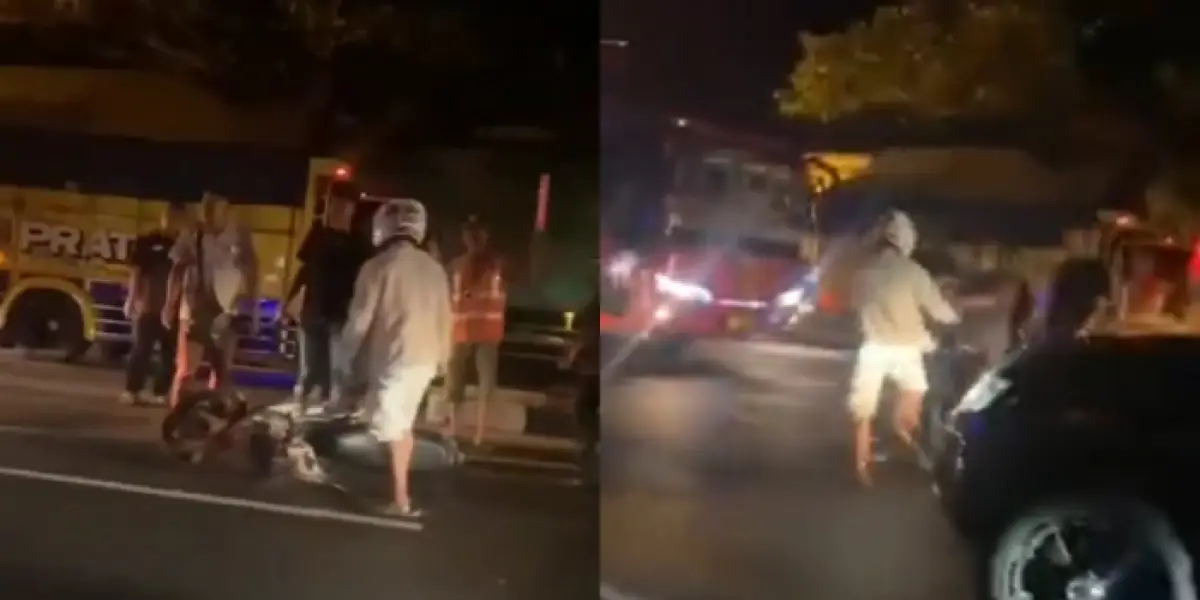 NGERI! Tegur Bus Lawan Arah, Motor Orang Ini Malah Dibanting hingga Kena Intimidasi (Sumber : Instagram/@lamonganupdate)