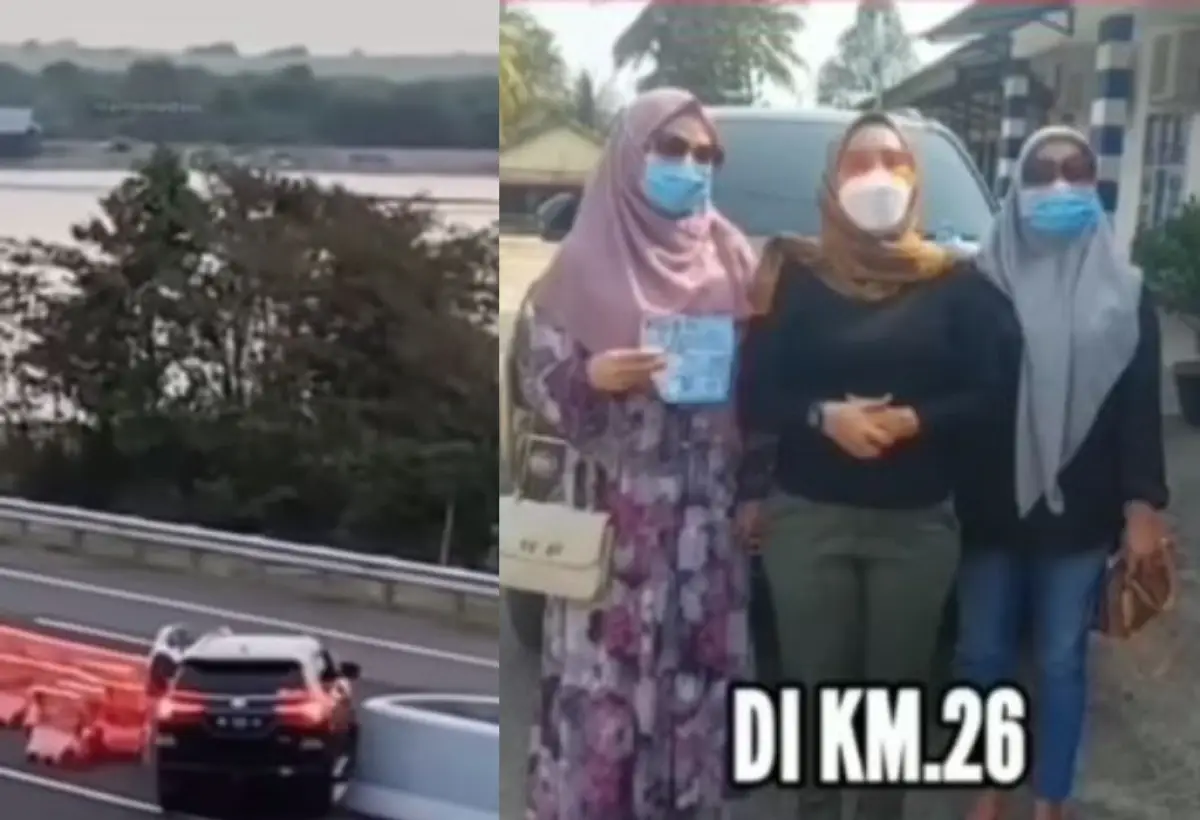 Buntut Bongkar Pembatas Jalan Tol Untuk Putar Balik, Emak-emak Ini Akhirnya Minta Maaf (Sumber : instagram.com/lambe_turah)