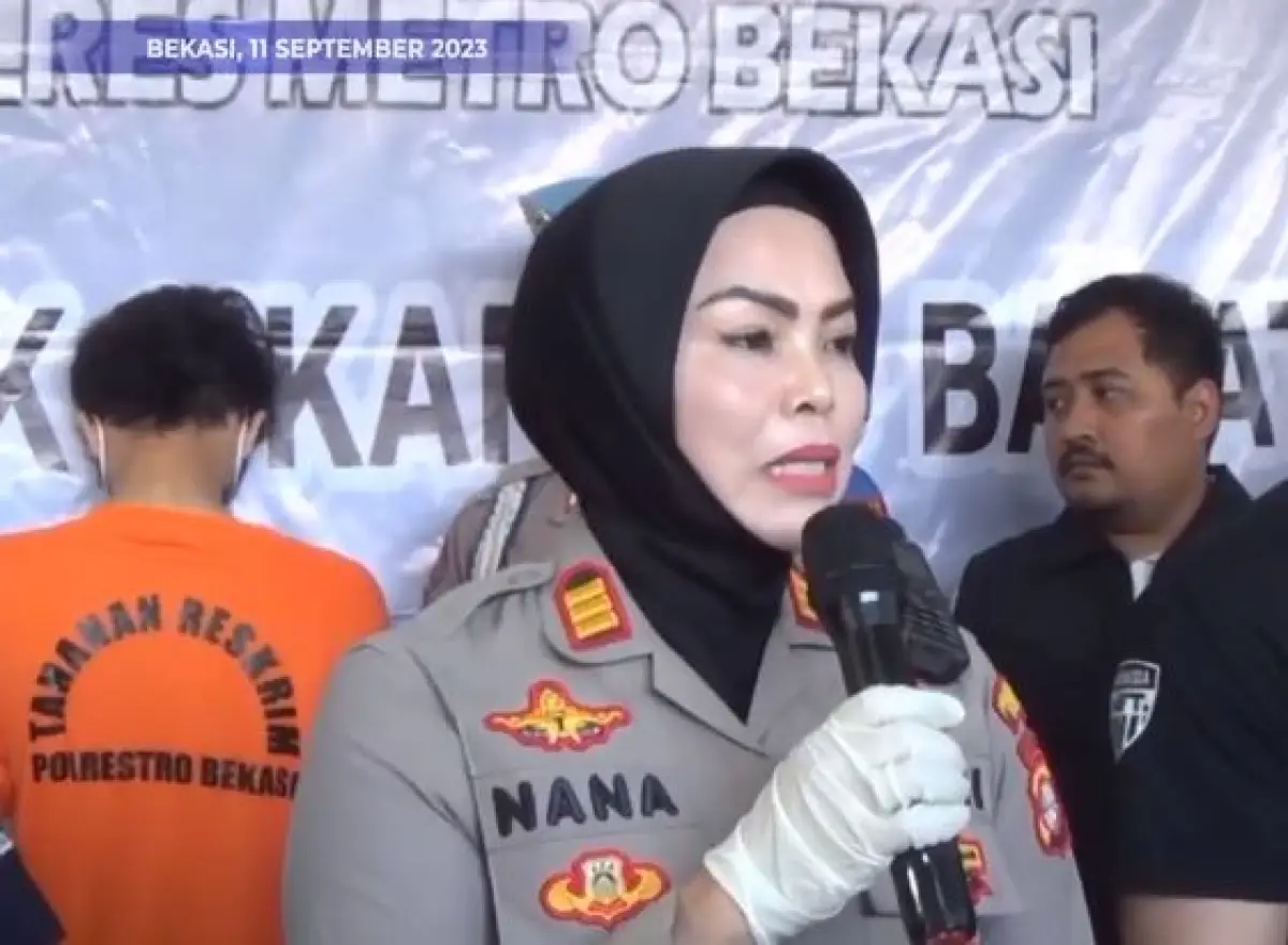 Seorang suami tega gorok leher istri di Cikarang (Sumber : KompasTV)