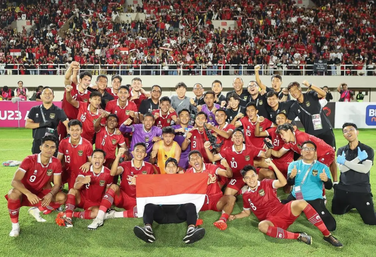 Hasil drawing Piala AFC U-23 2024 menempatkan Tim U-23 Indonesia bersama dengan Qatar, Australia, dan Yordania di Grup A. (Sumber : Instagram/timnas.indonesia)